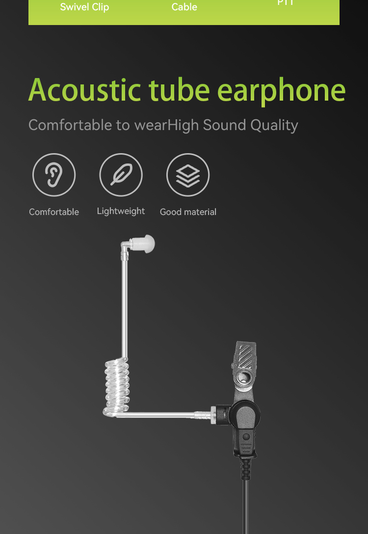 customizable walkie talkie earpiece